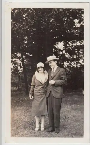 (F15046) Orig. Foto Paar Harald und Liesel in den U.S.A. 1930