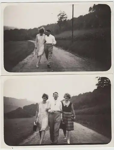 (F15001) Orig. Foto Remlingrade, Paar beim Spaziergang 1930