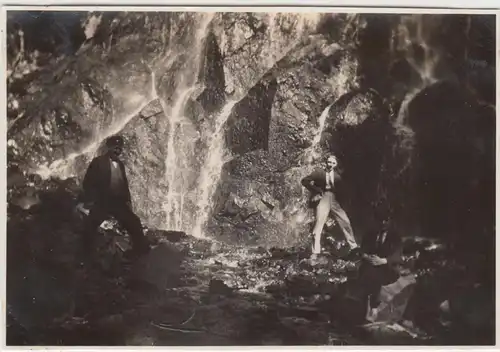 (F14897) Orig. Foto Bad Harzburg, Radau Wasserfall 1929