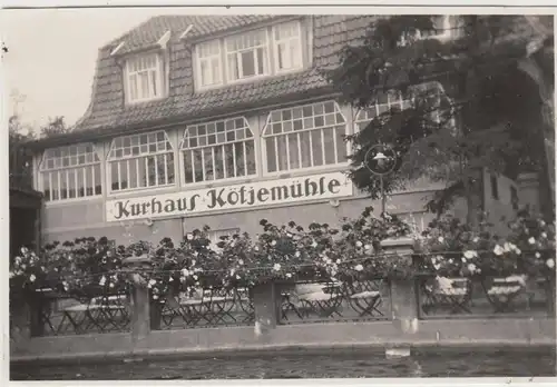 (F14893) Orig. Foto Uetze, Kurhaus Kötjemühle 1928
