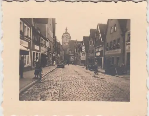 (F14831) Orig. Foto Rothenburg o.d. Tauber, Straßenansicht 1934