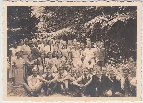 (F14808) Orig. Foto Gruppenbild Schüler, Schulklasse 1930er