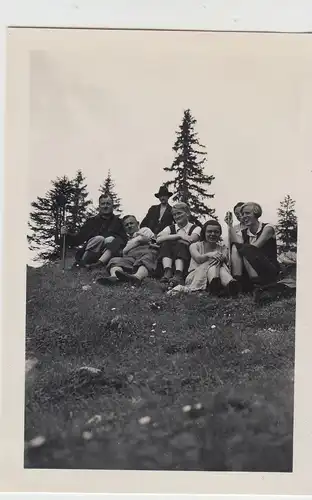 (F14783) Orig. Foto Bergwanderung bei Garmisch-Partenkirchen 1933