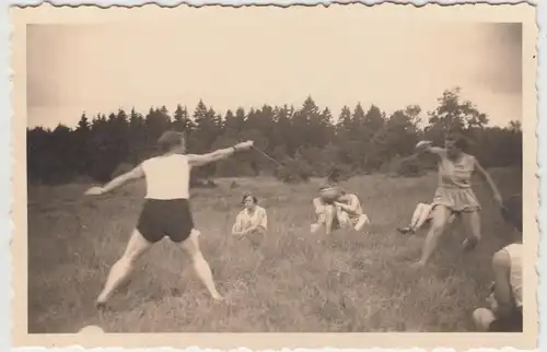 (F14731) Orig. Foto Müden (Örtze), Damen bei der sportlichen Ertüchtigung 1932