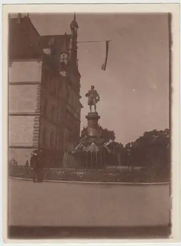 (F1473) Orig. Foto Hannover, Gutenbergbrunnen, 1920er