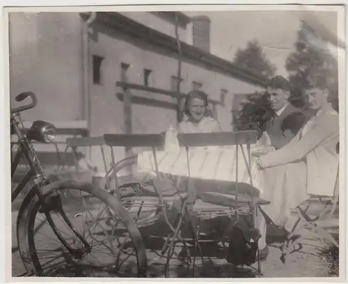 (F14724) Orig. Foto Lethe bei Ahlhorn, Rast im Wieseneck 1932