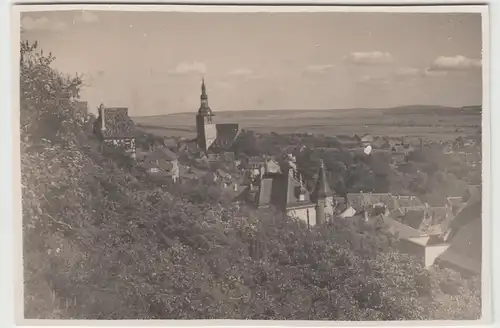 (F14632) Orig. Foto Frankenhausen am Kyffhäuser, Blick v. Hedrichsheim 1932