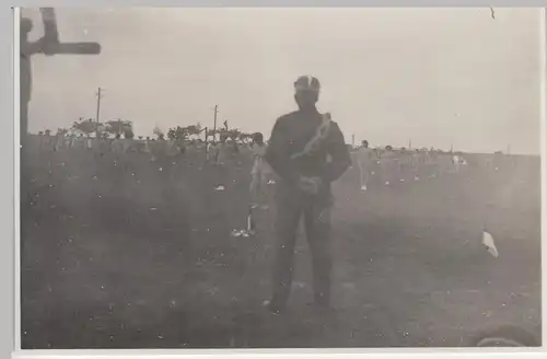 (F14615) Orig. Foto Schellerten, Sportfest am 19.6.1932, Freiübungen