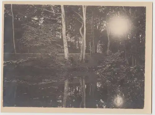 (F14360) Orig. Foto Malente-Gremsmühlen, Spiegelteich 1910