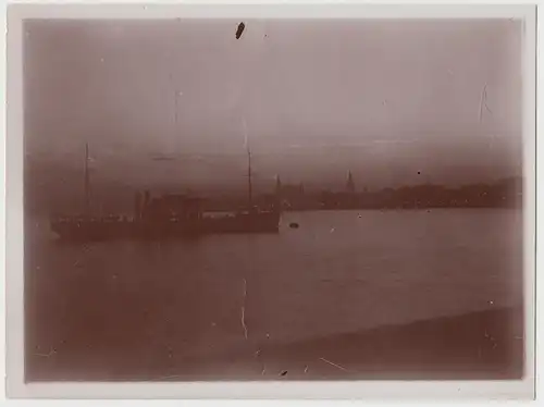 (F14357) Orig. Foto Bergungsdampfer "Vulkan" 1910
