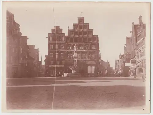 (F14337) Orig. Foto Lüneburg, Am Sande 1911