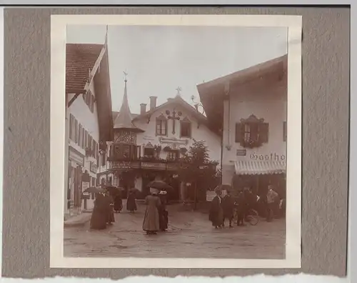 (F14306) Orig. Foto Oberammergau, Haus des Christusdarstellers Anton Lang 1911
