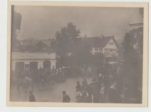 (F14305) Orig. Foto Oberammergau an einem der Hauptspieltage 1911