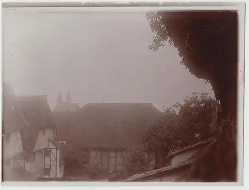 (F14277) Orig. Foto Rothenburg o. Tauber, Blick vom Wallgang 1911
