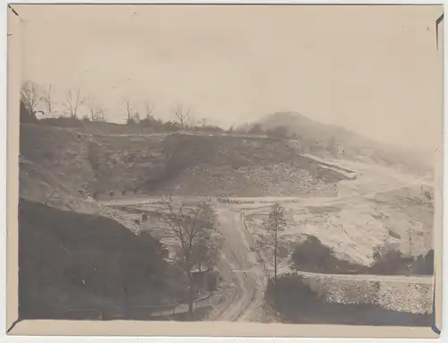 (F14252) Orig. Foto Berlin Rüdersdorf, Alvenslebenbruch 1911, nach Sprengung ein