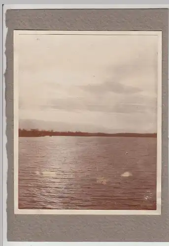 (F14247) Orig. Foto Baumgartenbrück (Schwielowsee), Sonnenuntergang 1910