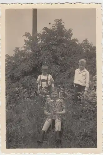 (F14141) Orig. Foto Kinder im Freien, Juni 1935