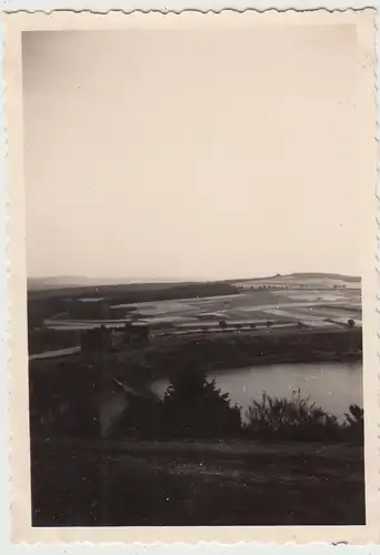 (F14012) Orig. Foto Totenmaar, Weinfelder Maar (Eifel) 1938