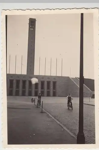 (F13991) Orig. Foto Berlin, Glockenturm am Olympiastadion 1939