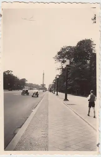 (F13983) Orig. Foto Berlin, Straße zur Siegessäule 1939