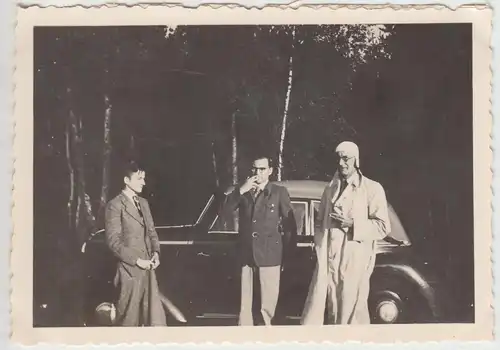 (F13980) Orig. Foto Rast an der Reichsautobahn Hamburg - Lübeck 1938