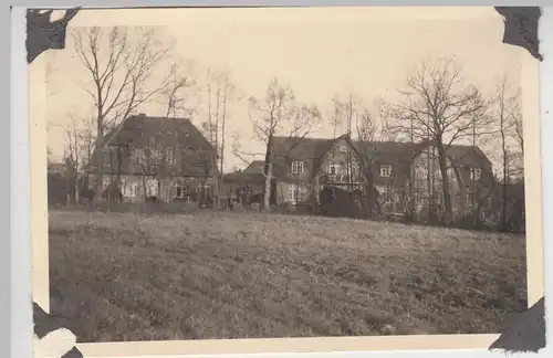 (F13908) Orig. Foto Bad Bramstedt, Gebäude der Lehrbaustelle 1942