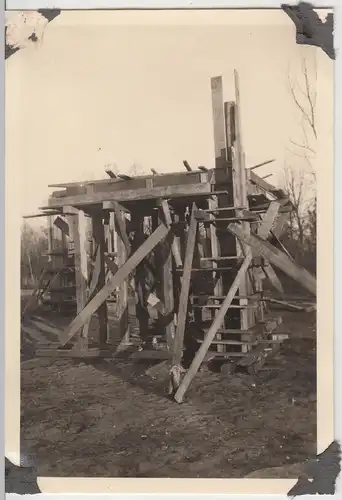 (F13904) Orig. Foto Bad Bramstedt, Lehrbaustelle, Bauwerk 1942