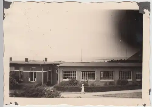 (F13891) Orig. Foto Cuxhaven Sahlenburg, Seehospital 1942, Teilansicht