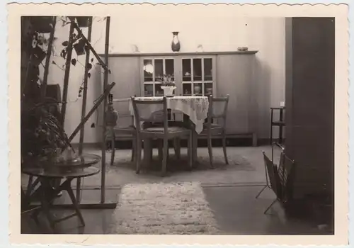 (F13855) Orig. Foto Blick auf eine Sitzgeruppe in der Stube 1950er