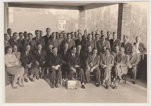 (F13841) Orig. Foto Tagungs-Gäste der Firma Haas & Sohn 29.8. - 1.9.1954