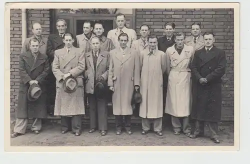 (F13800) Orig. Foto Teilnehmer Kursus Frank'sche Eisenwerke, Herborn 1952