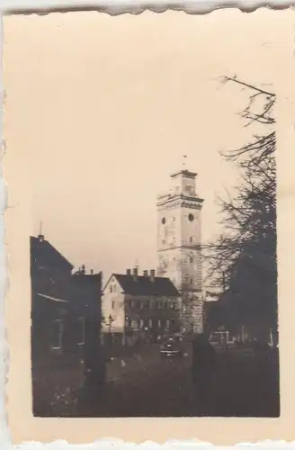 (F13536) Orig. Mini-Foto Altenburg Thür., Blick zum Kunstturm 1940er