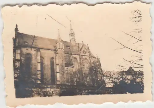 (F13528) Orig. Mini-Foto Altenburg Thür., Schlosskirche 1940er