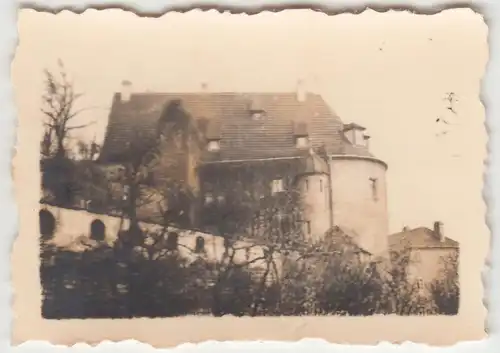 (F13527) Orig. Mini-Foto Altenburg Thür., Schloss Torhaus 1940er