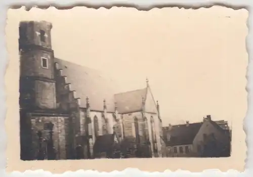 (F13523) Orig. Mini-Foto Altenburg Thür., St. Bartholomäikirche 1940er