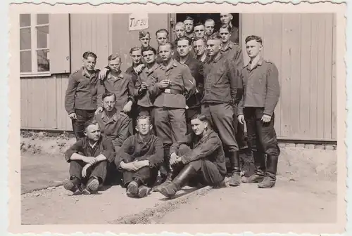 (F13422) Orig. Foto Eger 1940, Luftwaffe Soldaten beim Rechnungsführerlehrgang