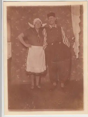 (F13170) Orig. Foto Personen in Verkleidung, Fasching, Karneval 1920er