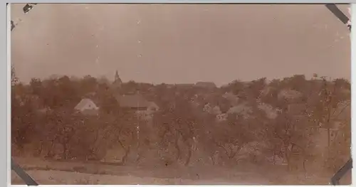 (F13025) Orig. Foto Kostebrau, Blick auf den Ort 1927