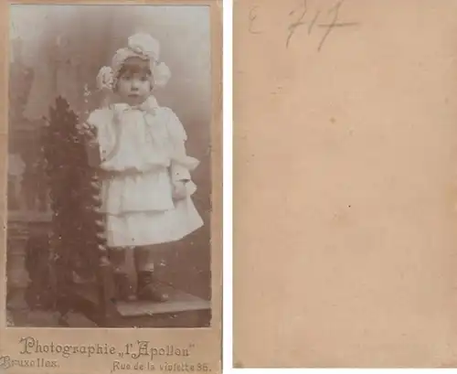 (F13) Original Foto um 1900 Mädchen (Kabinettfoto)