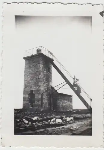 (F12924) Orig. Foto Hornisgrinde, Kleiner Aussichtsturm 1937