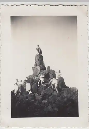 (F12907) Orig. Foto Fliegerdenkmal auf der Wasserkuppe 1936
