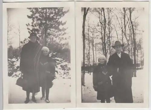 (F12789) Orig. Foto Personen im Freien, Winter Wanderung 1934