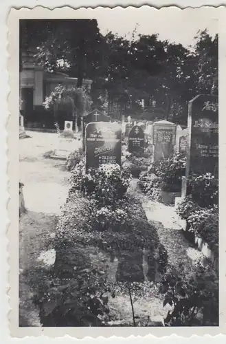 (F12770) Orig. Foto Friedhof, Grabsteine 1933