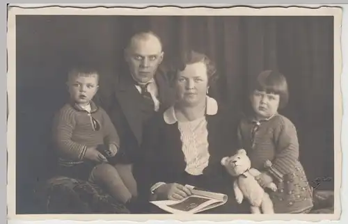 (F12718) Orig. Foto Familie, Kabinettfoto Chemnitz 1930er