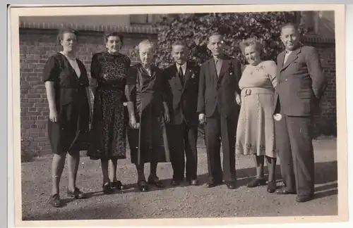 (F12586) Orig. Foto Eisenberg, Feier Goldene Hochzeit 1952, Gruppenbild