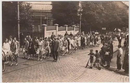 (F12469) Orig. Foto Elberfeld, Straßenumzug "VDA Fest" im Sommer 1931