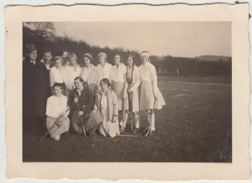 (F12458) Orig. Foto Elberfelder Hockey- und Tennisclub, Gruppenbild nach dem Sie