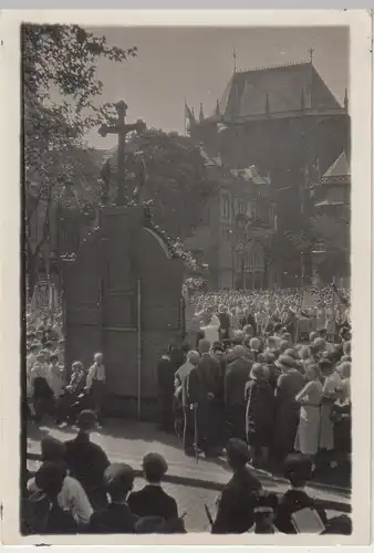 (F12433) Orig. Foto Aachen, katholischer Festgottesdienst am Dom 1931