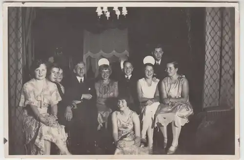 (F12342) Orig. Foto Abschiedsfest der Lehrgruppe UIIa 1929, Gruppenbild