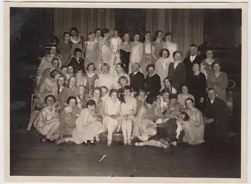 (F12340) Orig. Foto Abschiedsfest der UIIa 1929, Gruppenbild einer Lehrgruppe, F